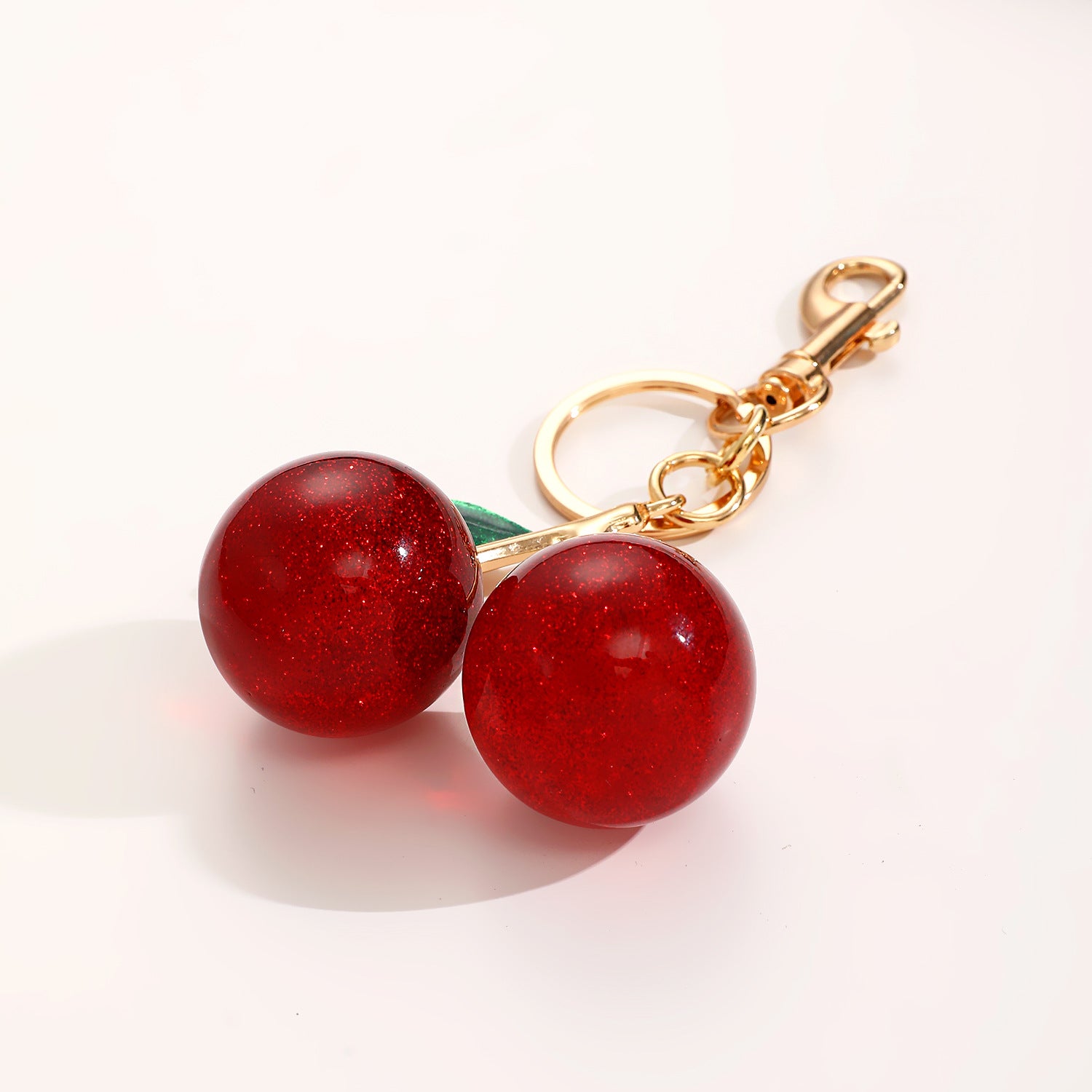 Wholesale Exaggerated red cherry fruit pendant